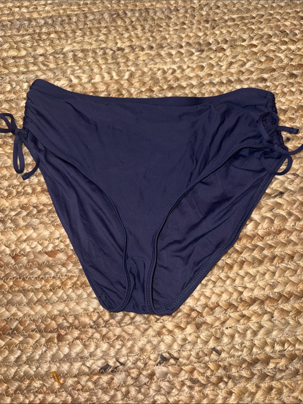 Anne Cole Navy Side-Tie Bikini Bottom